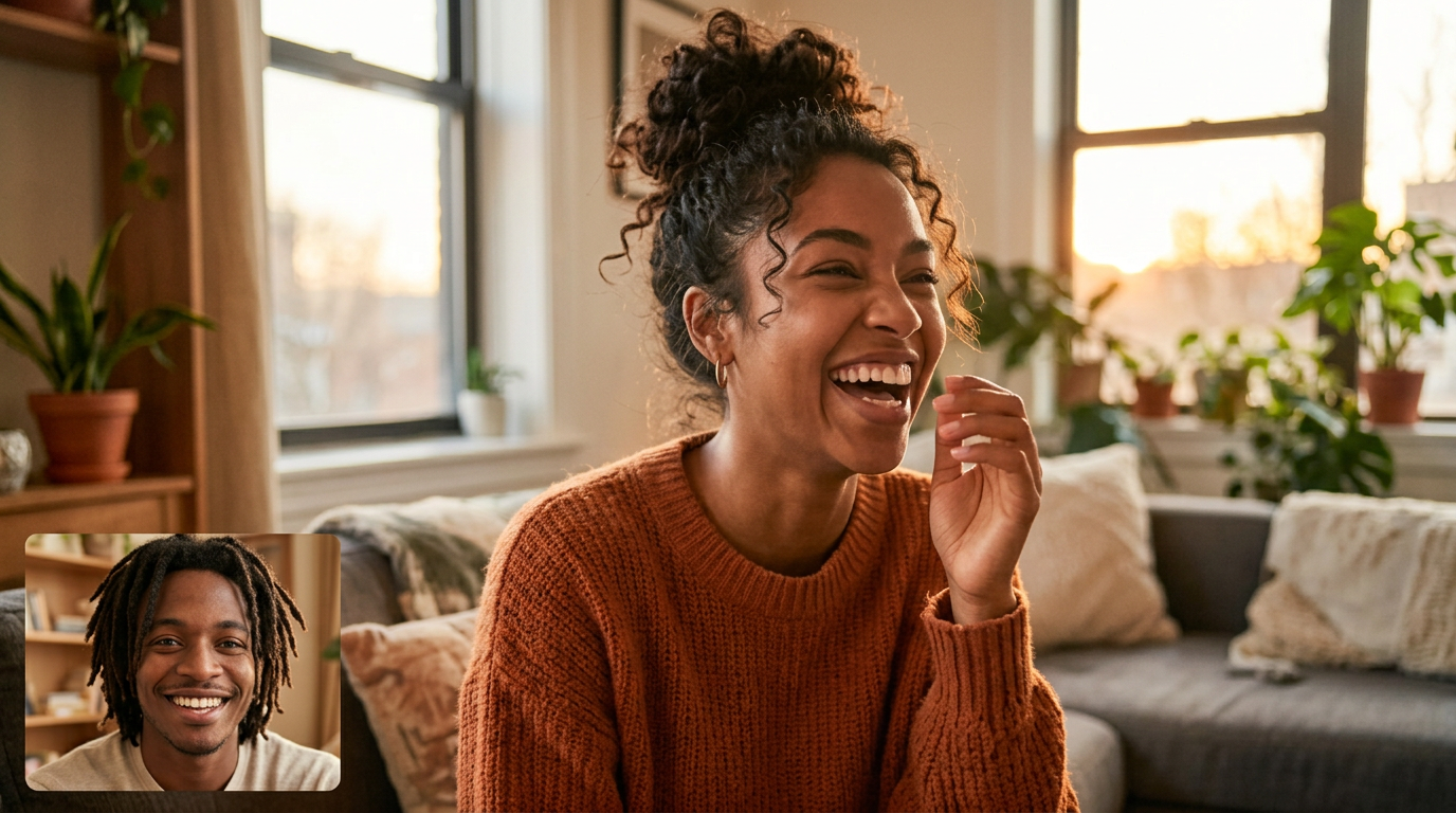 A creator on a HITCH video session